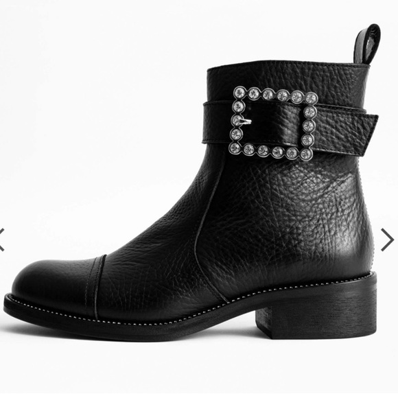 🚚 MOVING SALE NWT Zadig & Voltaire Moto Booties Empress Boots Women EU 38 - Picture 14 of 15